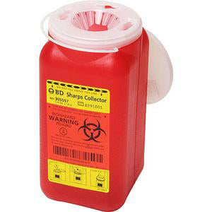 Sharps Container, 1.4 Qt Small Red