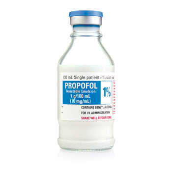 Propofol 10mg/mL, 100mL Vial, 10/Box