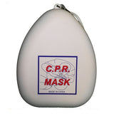 CPR Pocket Mask with O2 Inlet Port and Hard Case, White (ea)