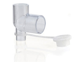 Teleflex Right-Angle Ventilator Adapter with Capped Suction Port (ea)